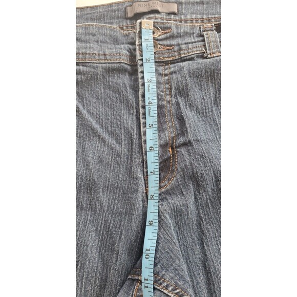 Nine West Bootcut Back Flap Pockets Women's size 16 Dark Wash Blue Denim jeans - Picture 7 of 13